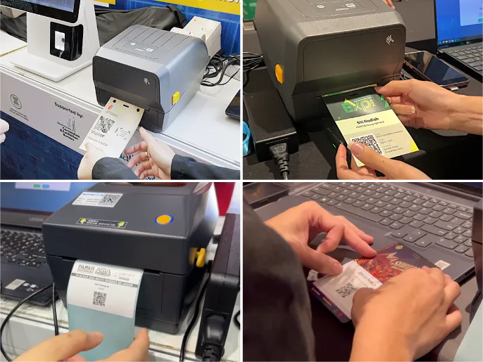Dreamory name badge printing during event check-in